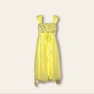 New* yellow dress!!, Size:10 big girl!